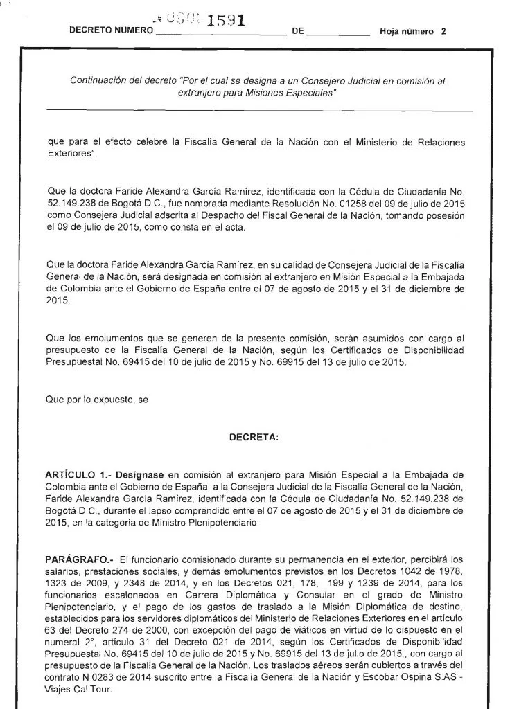 Los sueldazos de Faride Alexandra García Ramírez