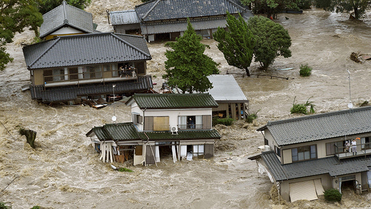 Etau, la tormenta tropical que desvastó al Japón