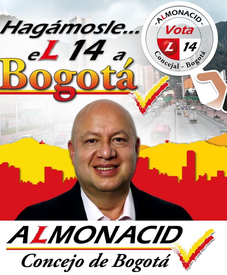 Juan Carlos Almonacid quiere llegar al Concejo de Bogotá con el número 14 por el Partido Liberal