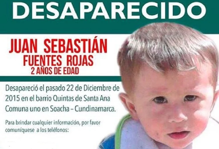 Se busca al menor Juan Sebastián Rojas, desaparecido en Soacha