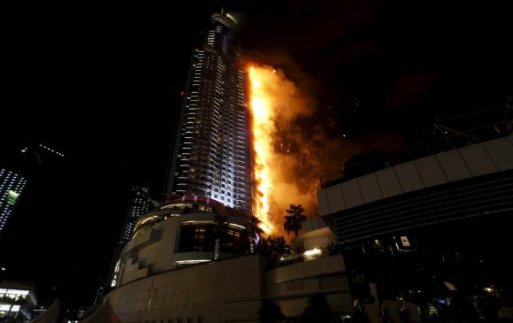 Incendio hotel Dubai