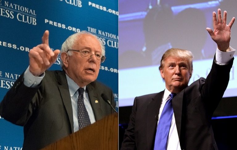 Bernie Sanders contra Donald Trump