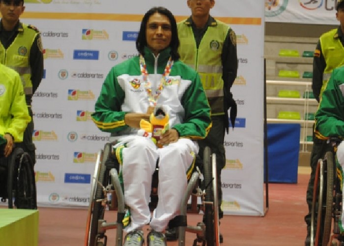 Deportista paralimpico Fabián Andrés Molano