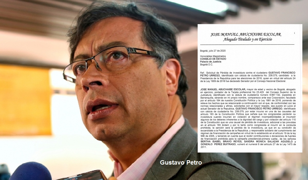 Demanda de Pérdida de Investidura contra el senador Gustavo Petro en el Consejo de Estado