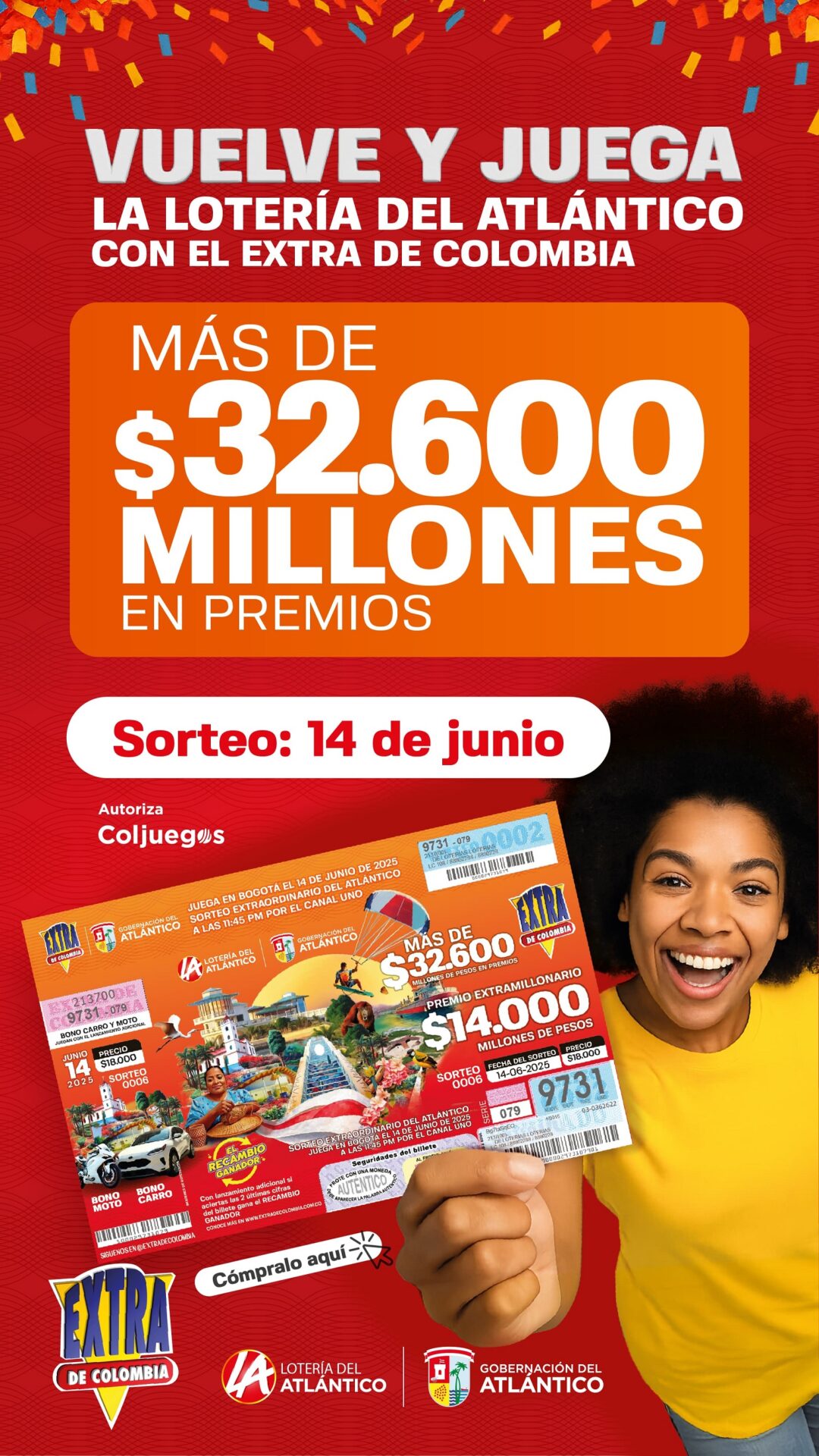 extra de col y loteria del atlantico
