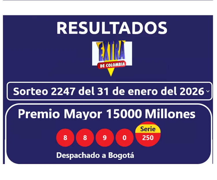 resultados sorteo extraordinario de colombia ene 31 2026