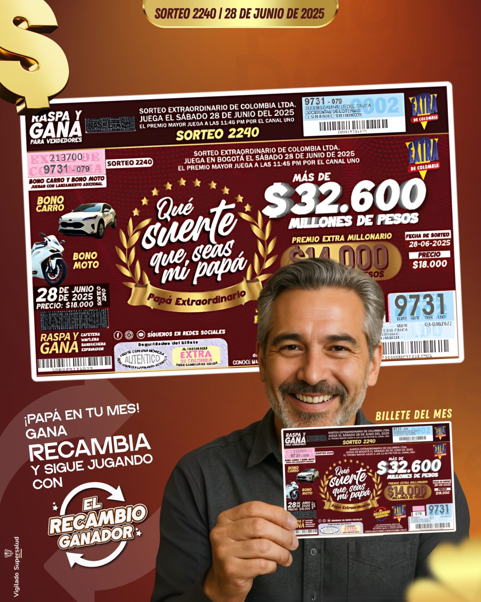 sorteo extra de col 28 junio 2025b