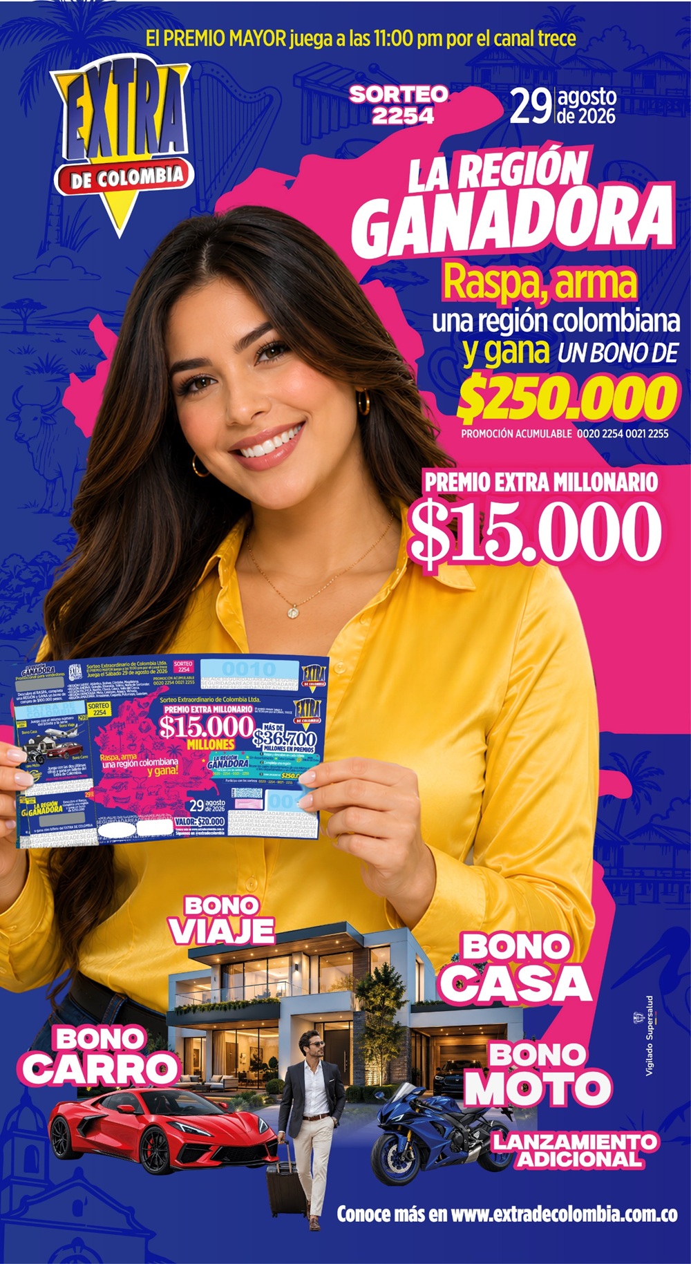 sorteo extra de colombia3 ago 2026