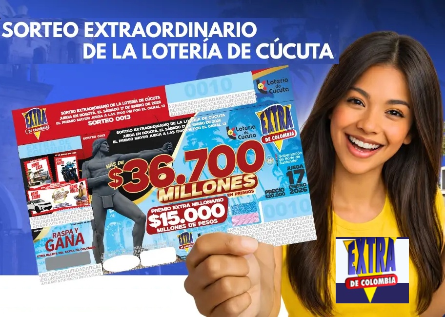 sorteo extraordinario en convenio con la lotería de cúcuta 