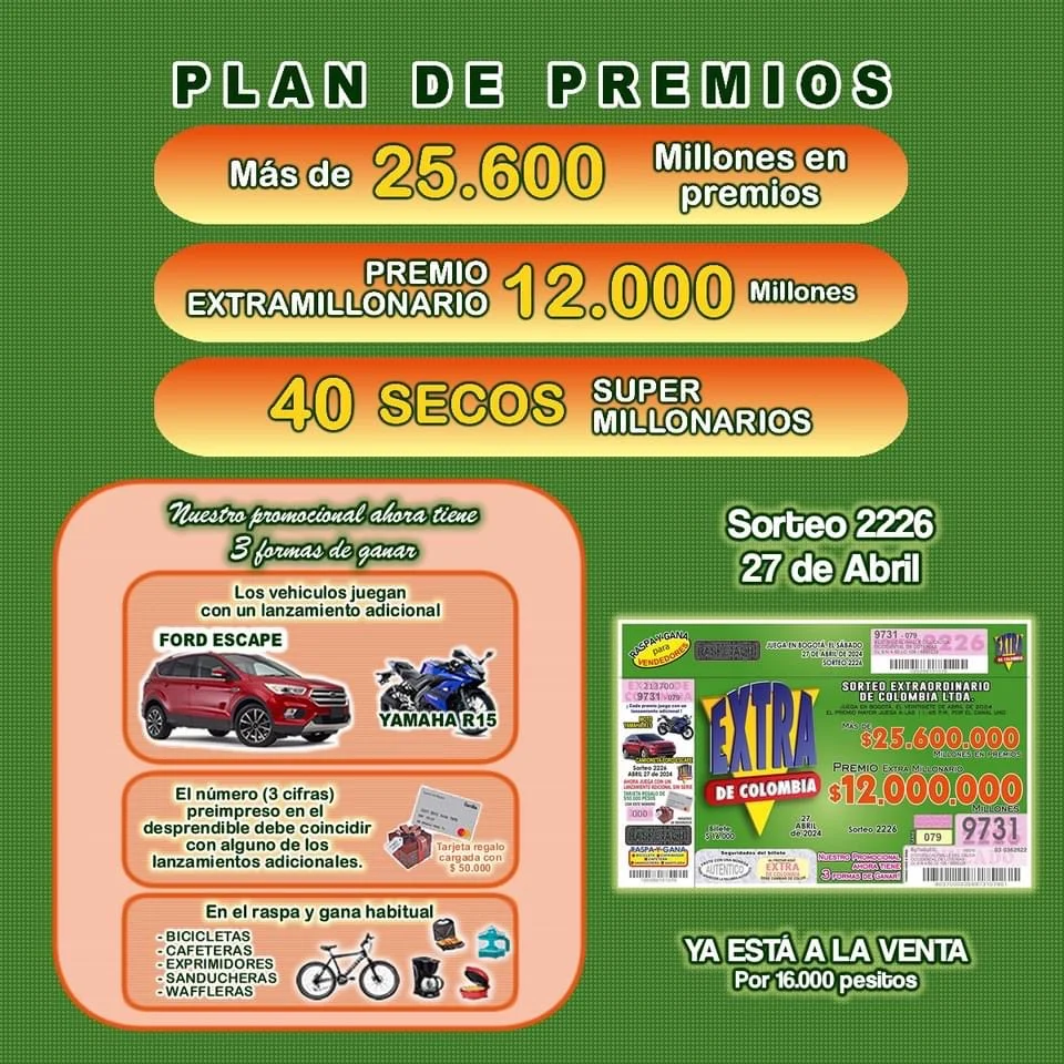 extra de colombia abril 2