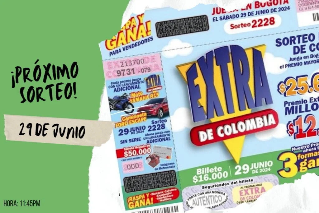 sorteo extra de col 29 de jun 2024 b