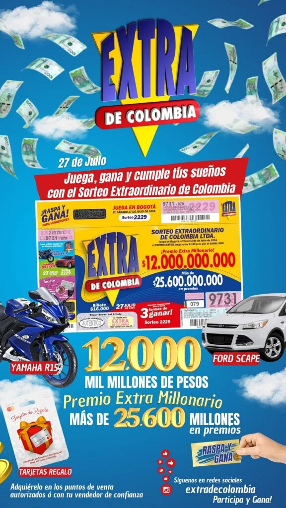sorteo extra de colombia