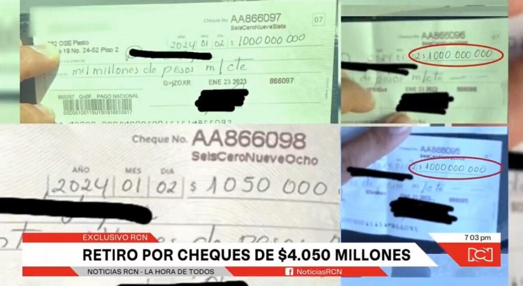 cheques sneyder pinilla