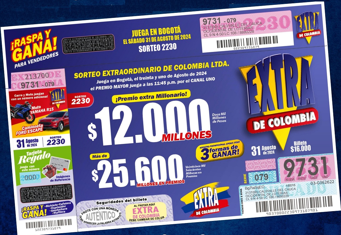 sorteo extra ago 2024b