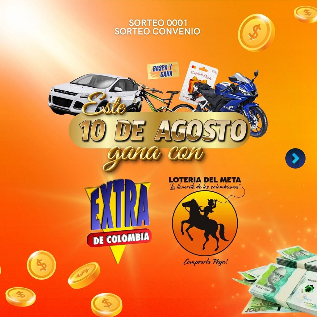 sorteo extra de col y loteria del meta ago9 2024