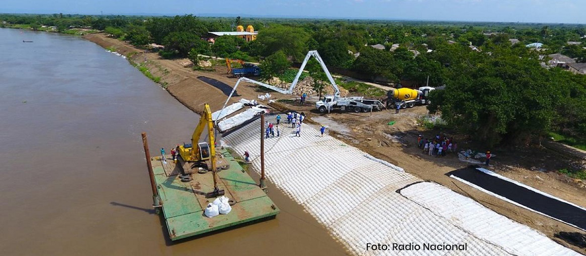 obras en el canal del dique