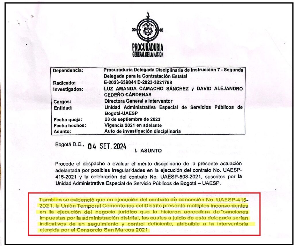 procuraduria contra consorcio san marcos en caso sonsecionaria page 0001