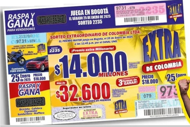 sorteo extra de colombia de enero de 2025 4