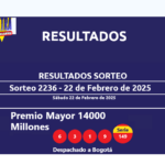 resultados sorteo extraordinario de colombia 22 feb 2025 1