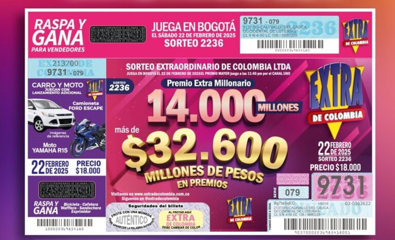 sorteo extra 22 feb 2025