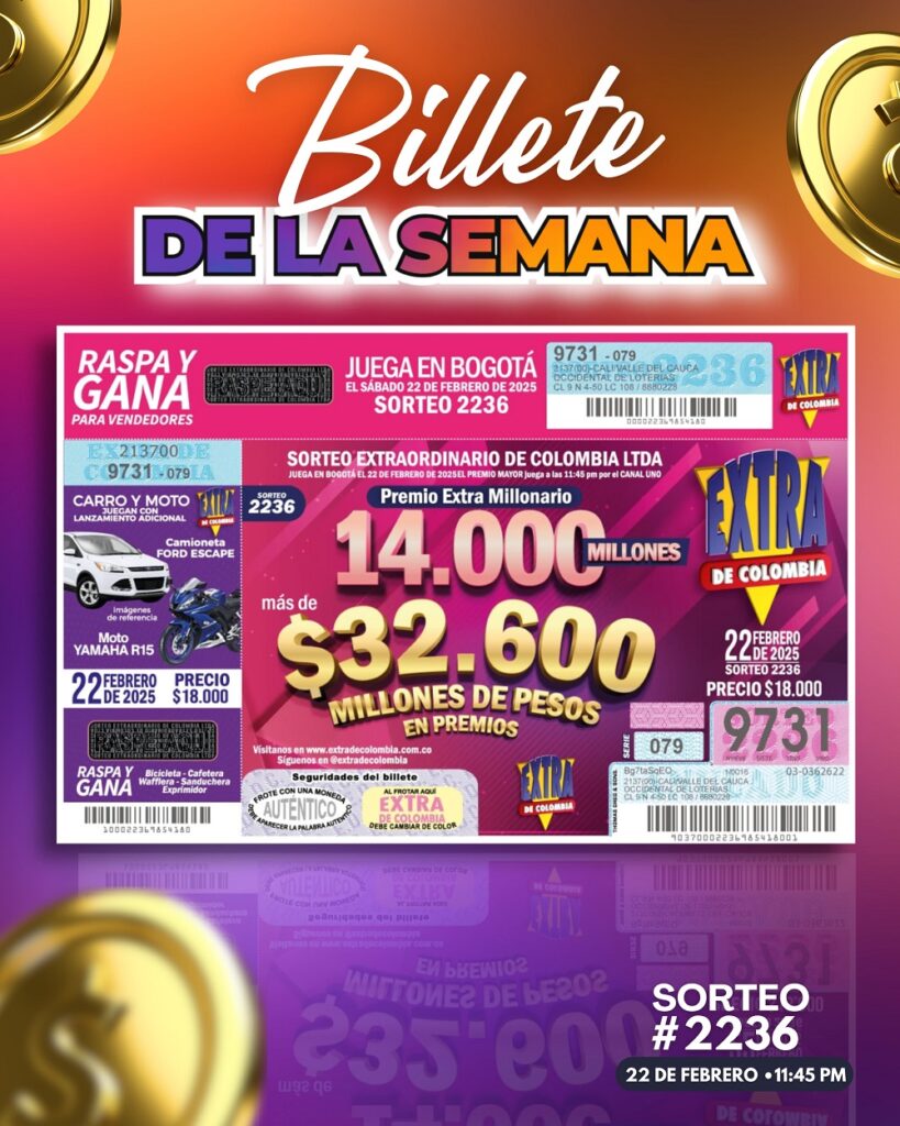 sorteo extra 22 feb 2025