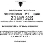 gobierno establece zona de ubicación temporal en tibú para el frente 33