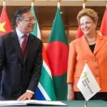 Gustavo Petro y Dilma Rousselff.​