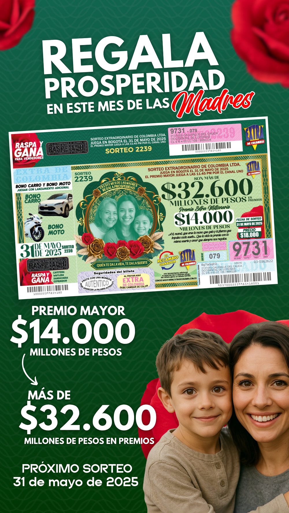sorteo extra de col mayo 2025 2