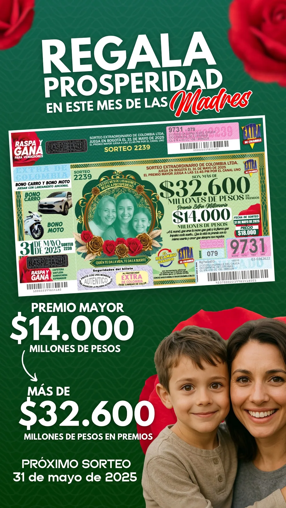 sorteo extra de col mayo 2025 2