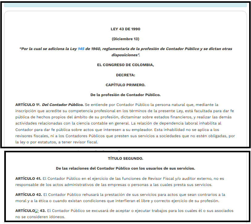 ley 43 de 1990