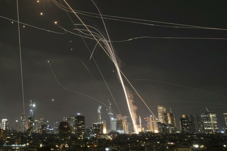 misiles de iran sobre tel aviv