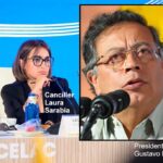 canciller laura sarabia y gustavo petro