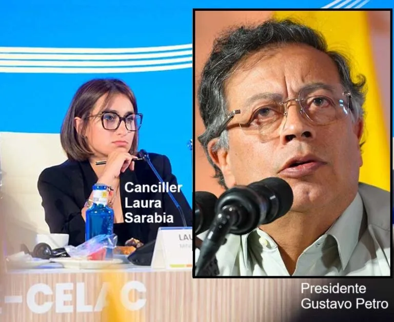 canciller laura sarabia y gustavo petro