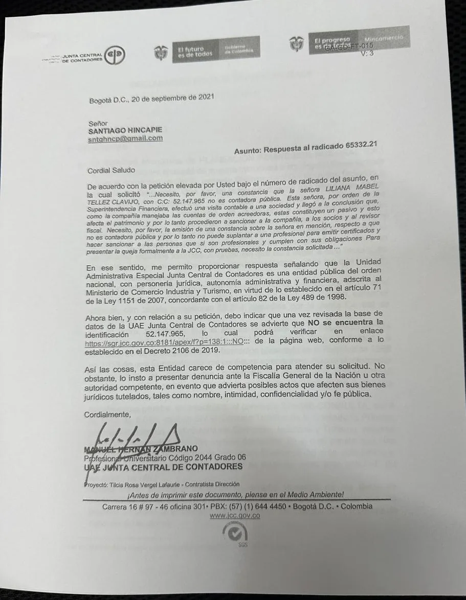 junta central de contadores sobre pfi