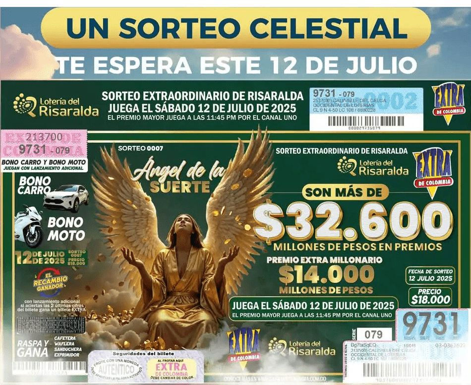 sorteo extraordinario de loteria del risaralda y el extra de col