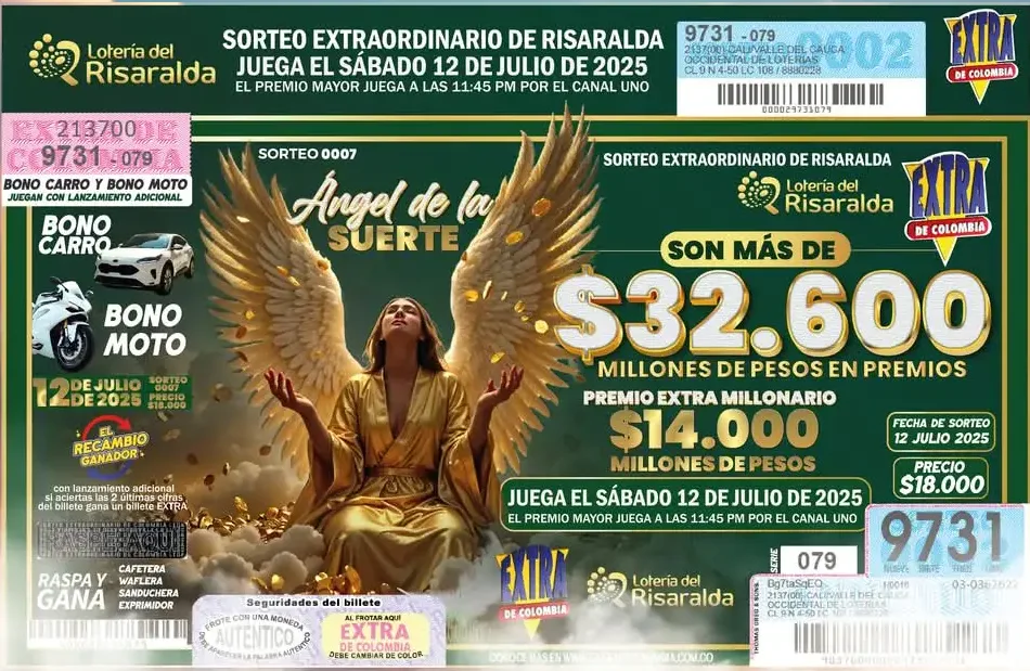 sorteo extraordinario de loteria del risaralda y el extra de colb