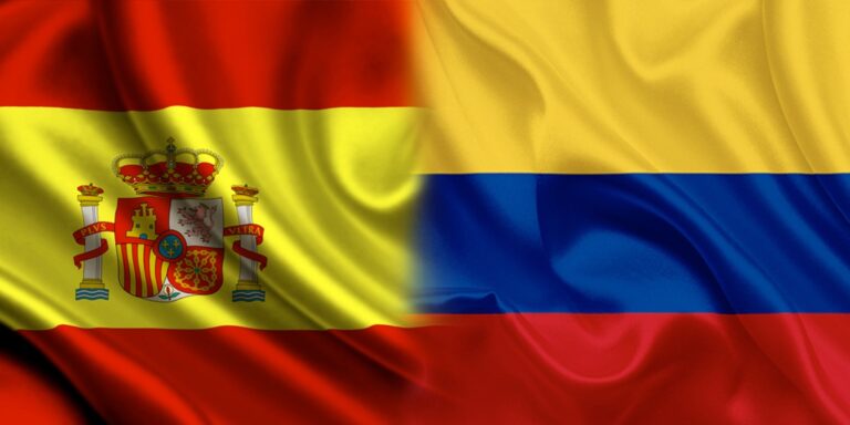 banderas de colombia y españa