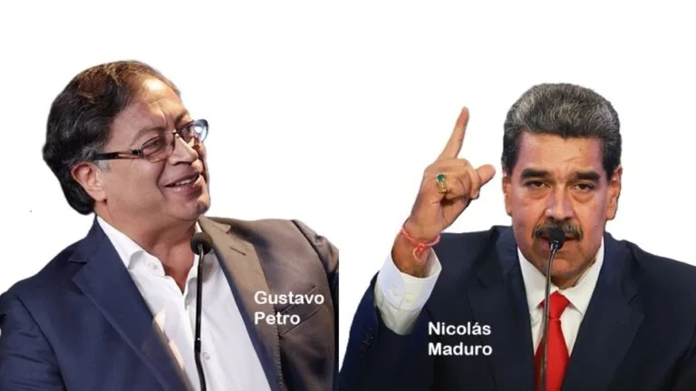 Gustavo Petro y Nicolas Maduro