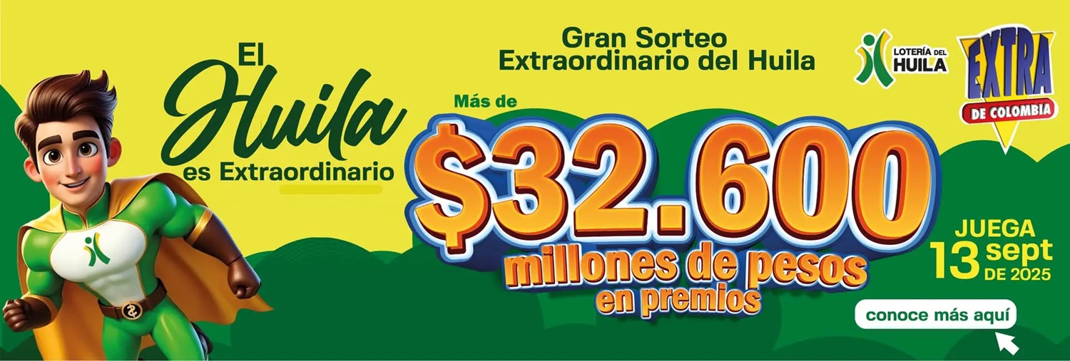 sorteo extra y loteria del huila