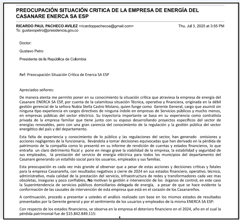 denuncia enerca en la presidencia1