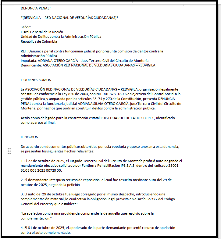 denuncia funtierra contra jueza