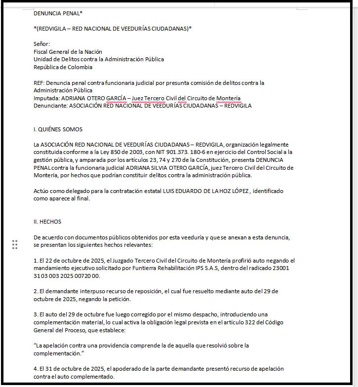 denuncia funtierra contra jueza
