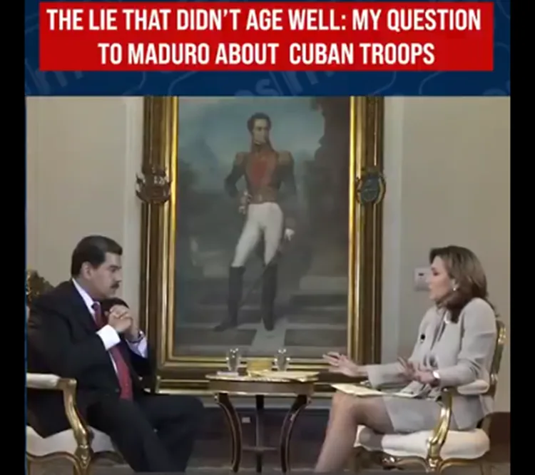 Cuando Nicolás Maduro, en una entrevista, negó que tuviera militares cubanos en su anillo de seguridad