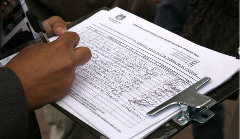 recoleccion de firmas