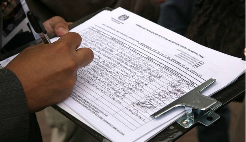 recoleccion de firmas