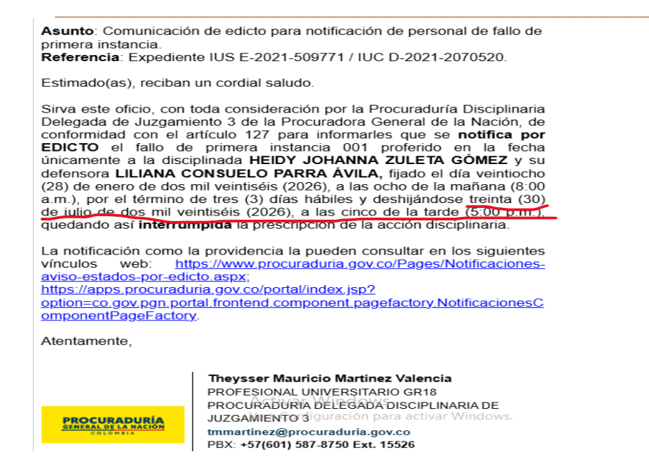 recusación procurador toloza1