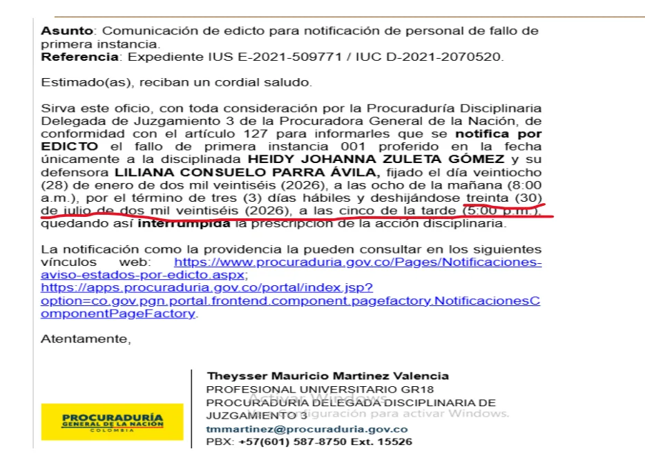 recusación procurador toloza1