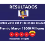 resultados sorteo extraordinario de colombia ene 31 2026