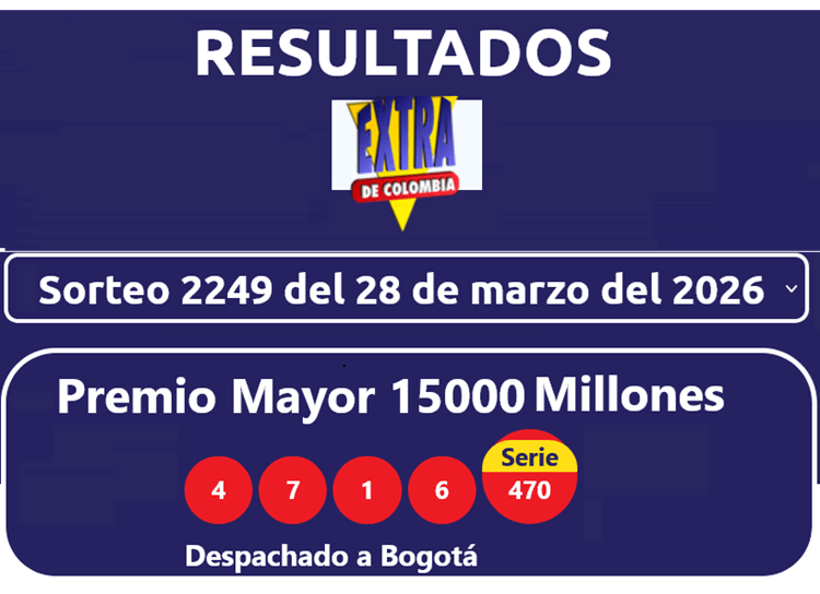 resultados sorteo extra de col1