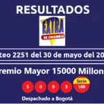 resultados sorteo extraordinario de colombia mayo1